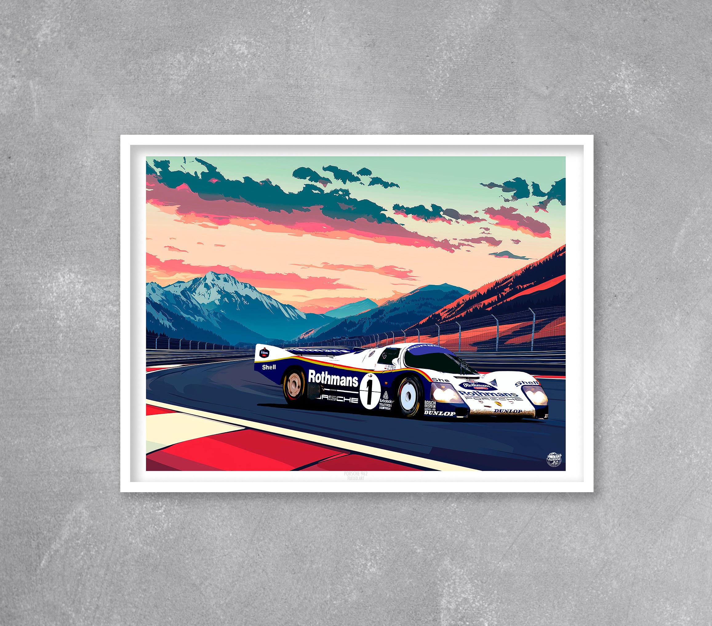 Porsche 962C Le Mans 1986 Print - Fueled.art