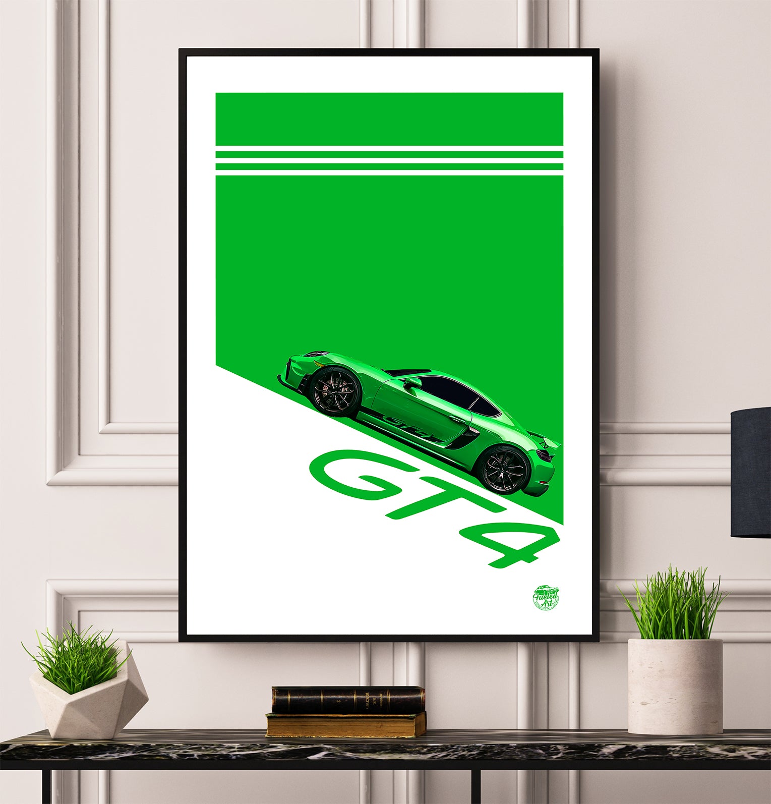 Porsche Cayman GT4 print - Fueled.art