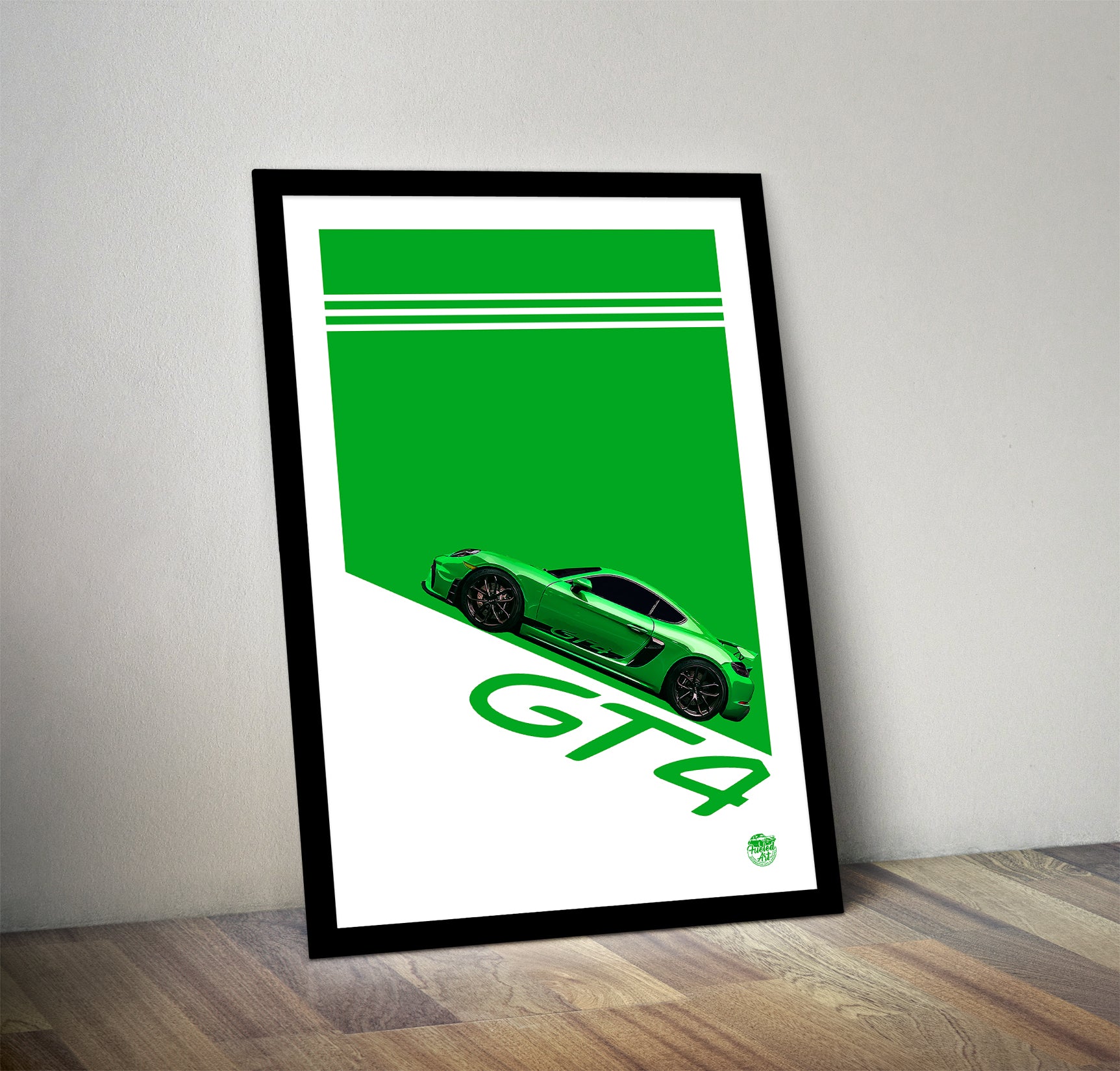 Porsche Cayman GT4 print - Fueled.art