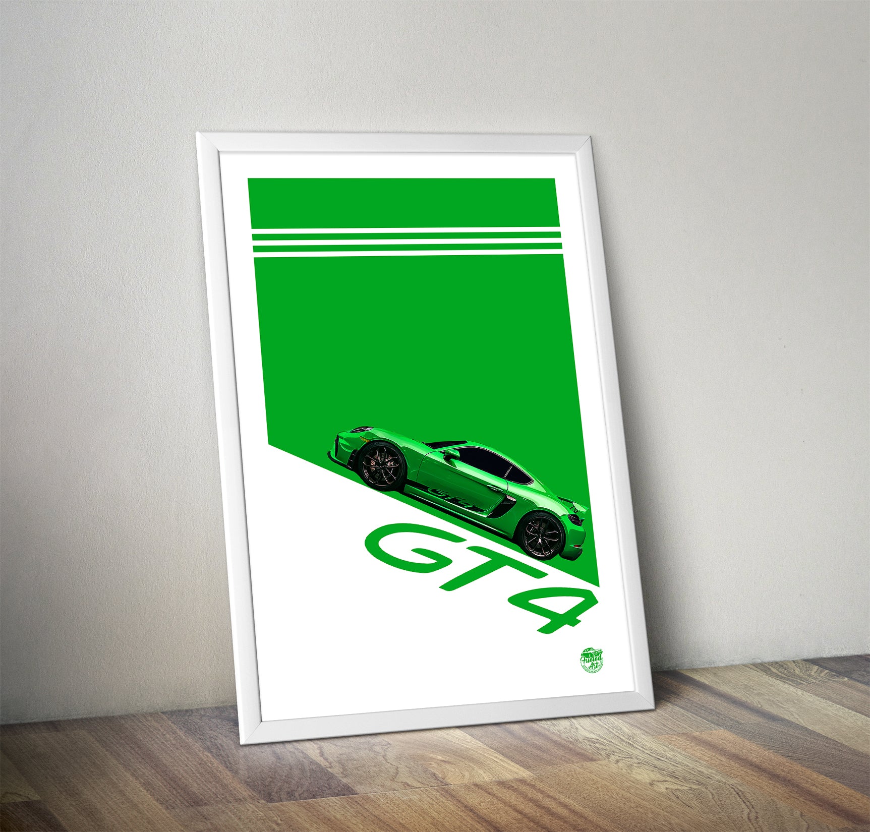 Porsche Cayman GT4 print - Fueled.art