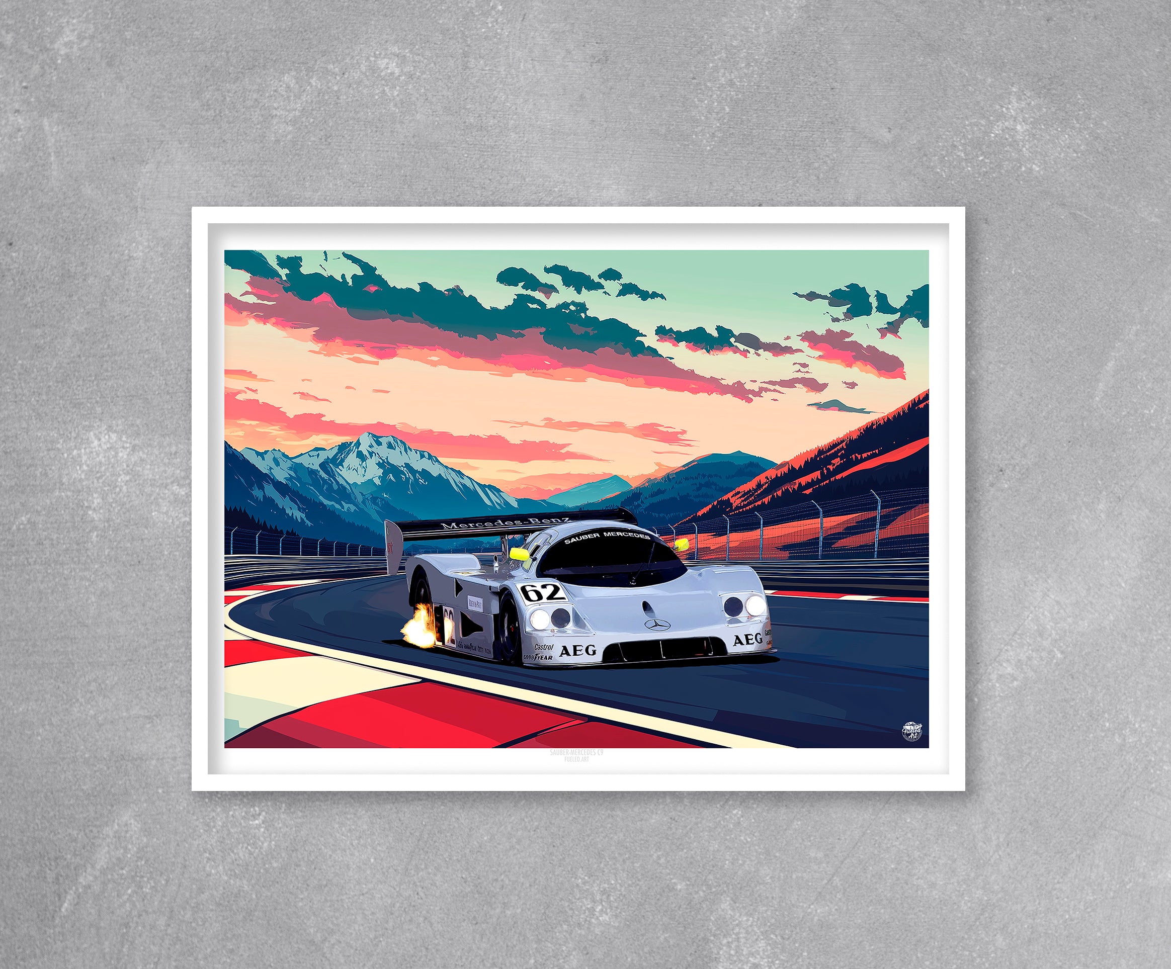 Sauber Mercedes C9 1989 Print - Fueled.art