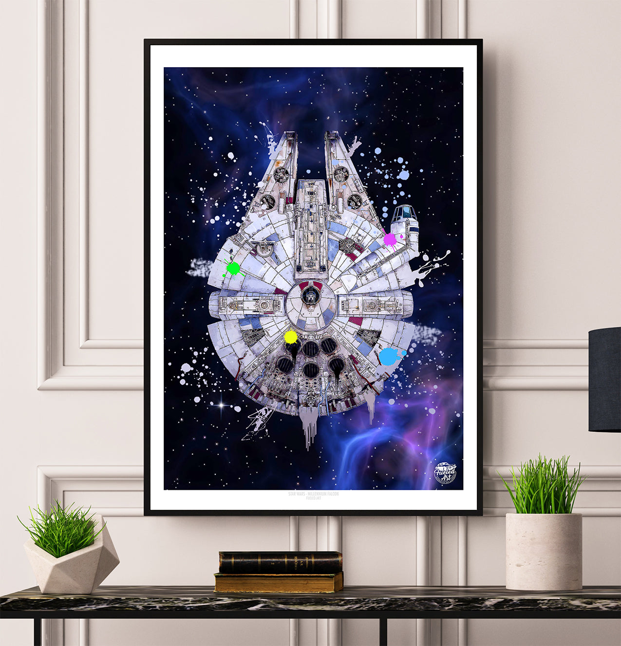 Star Wars Millennium Falcon print - Fueled.art