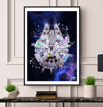 Load image into Gallery viewer, Star Wars Millennium Falcon print - Fueled.art
