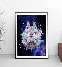 Load image into Gallery viewer, Star Wars Millennium Falcon print - Fueled.art
