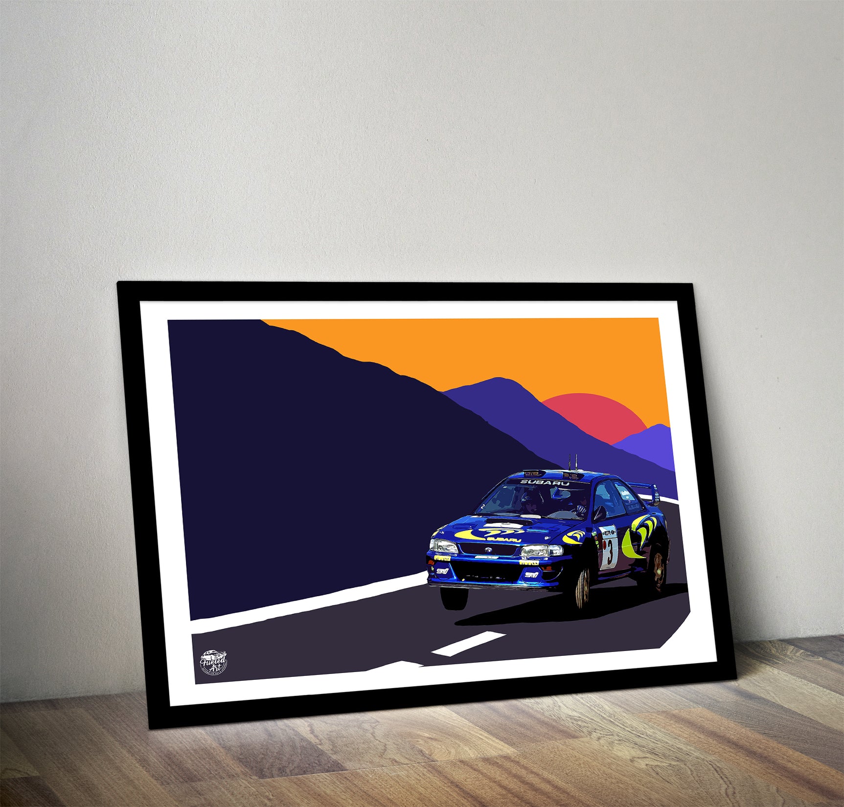 1997 Subaru Impreza STI S3 - Colin McRae WRC Print - Fueled.art