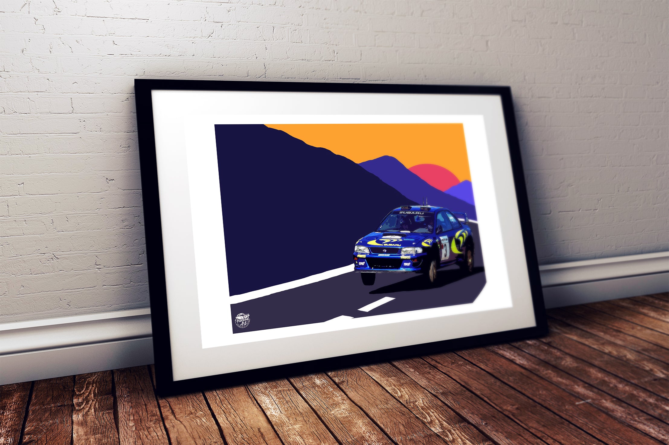 1997 Subaru Impreza STI S3 - Colin McRae WRC Print - Fueled.art