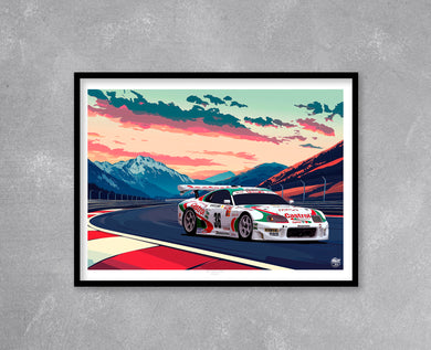 Toyota Tom's Castrol Supra print - Fueled.art