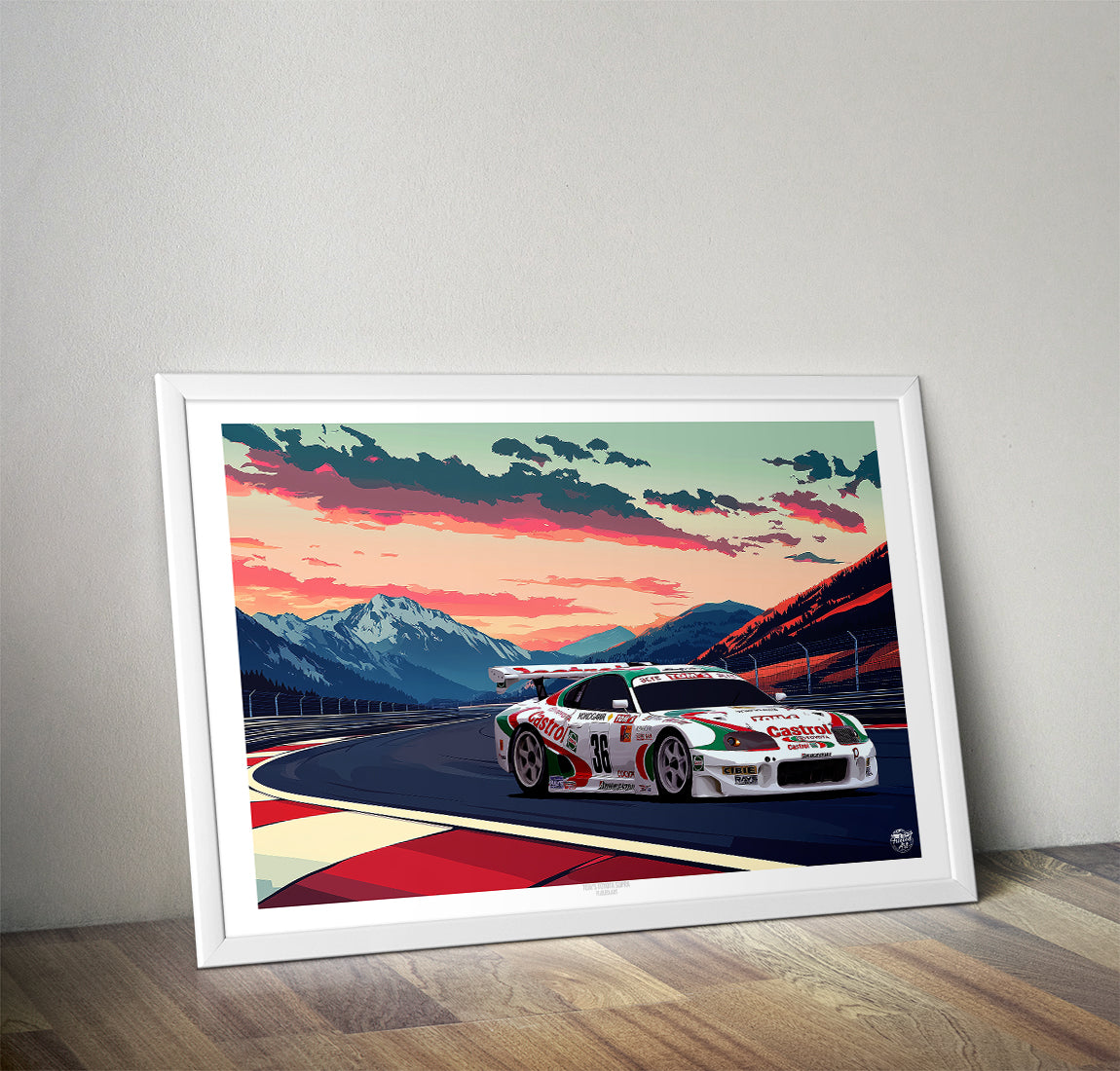 Toyota Tom's Castrol Supra print - Fueled.art