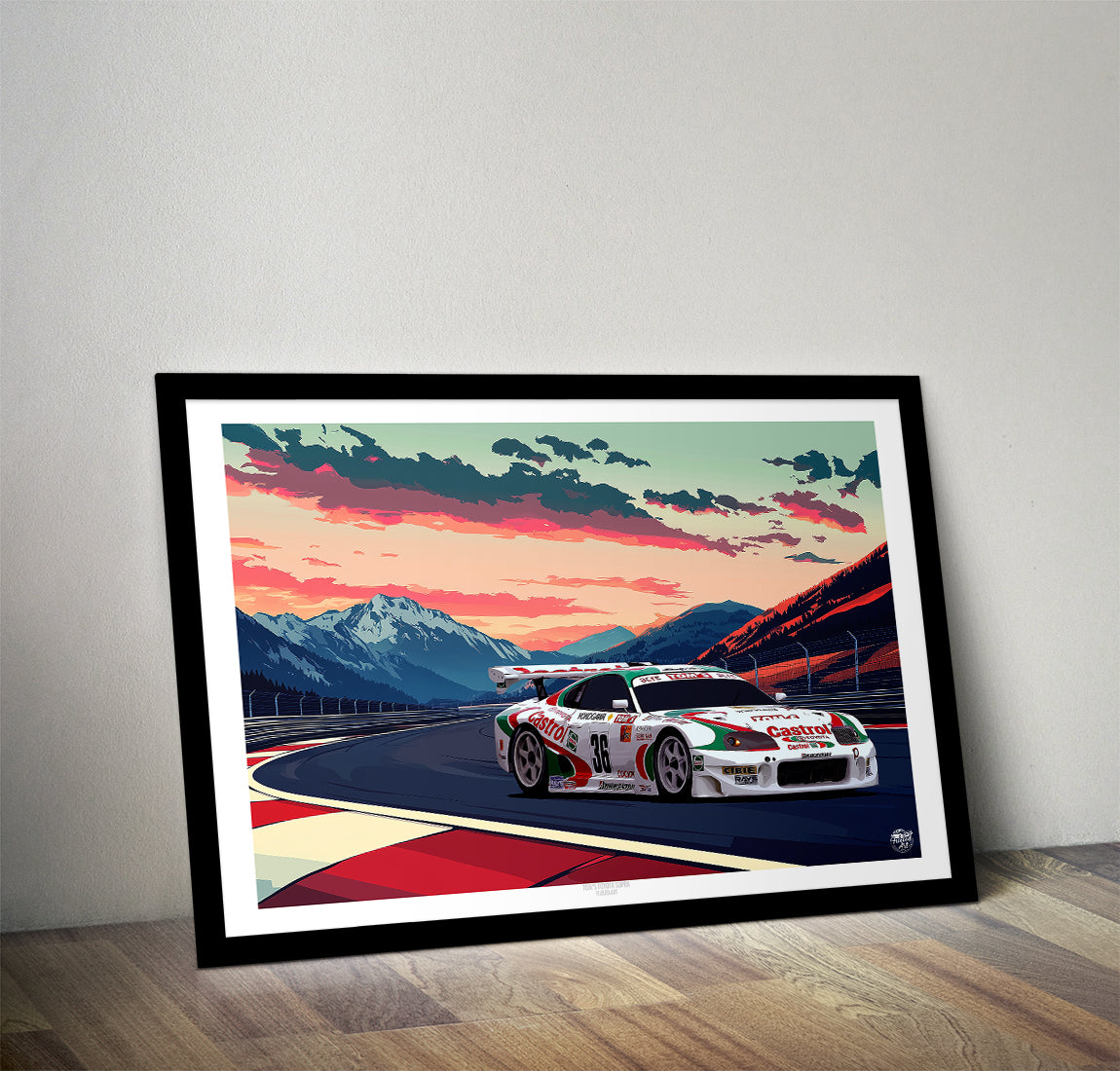 Toyota Tom's Castrol Supra print - Fueled.art