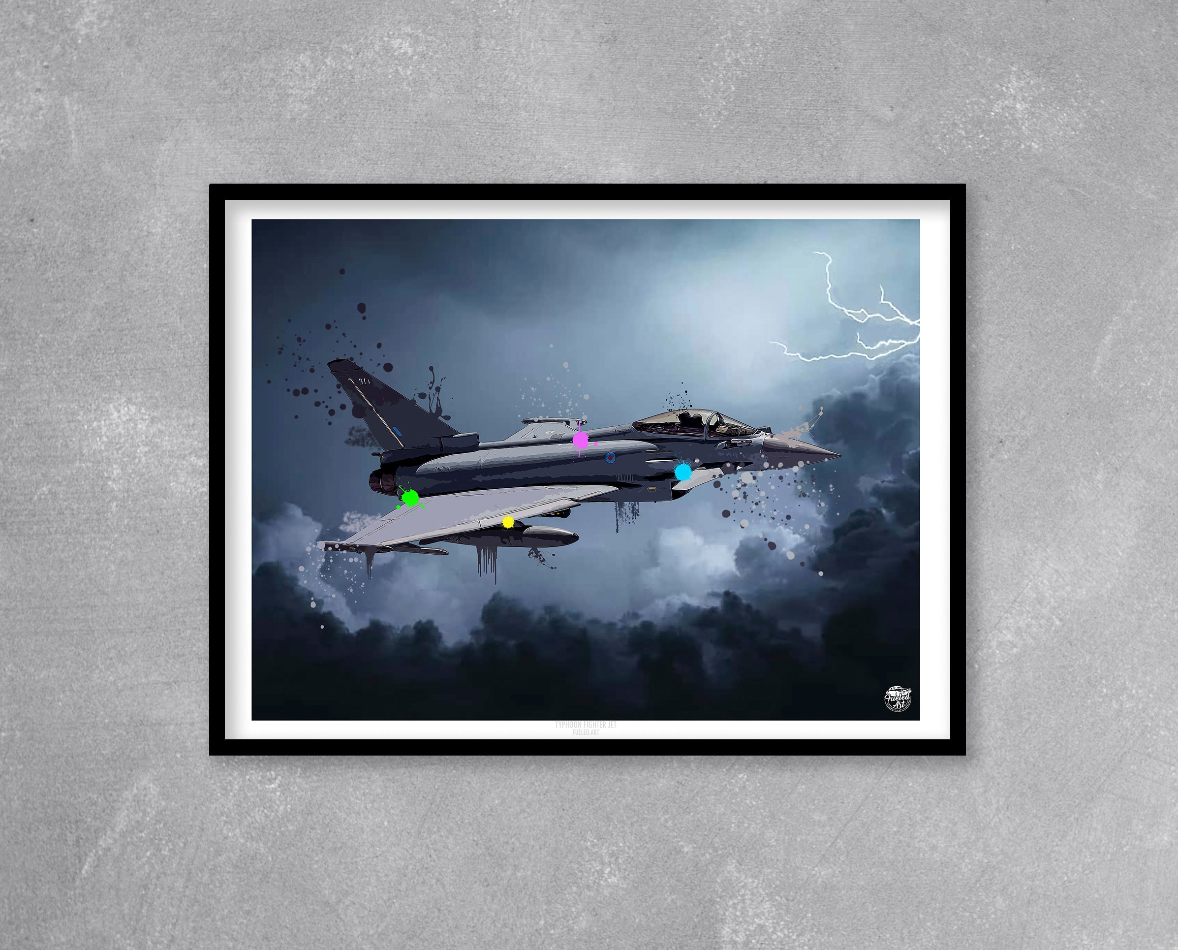 Typhoon Fighter Jet Print - Fueled.art