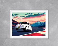 Load image into Gallery viewer, Herbie VW Beetle Print - Fueled.art
