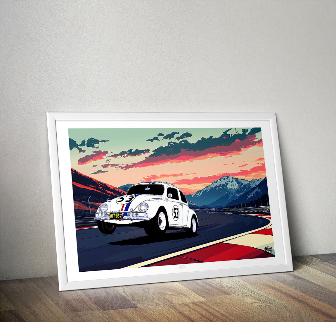 Herbie VW Beetle Print - Fueled.art