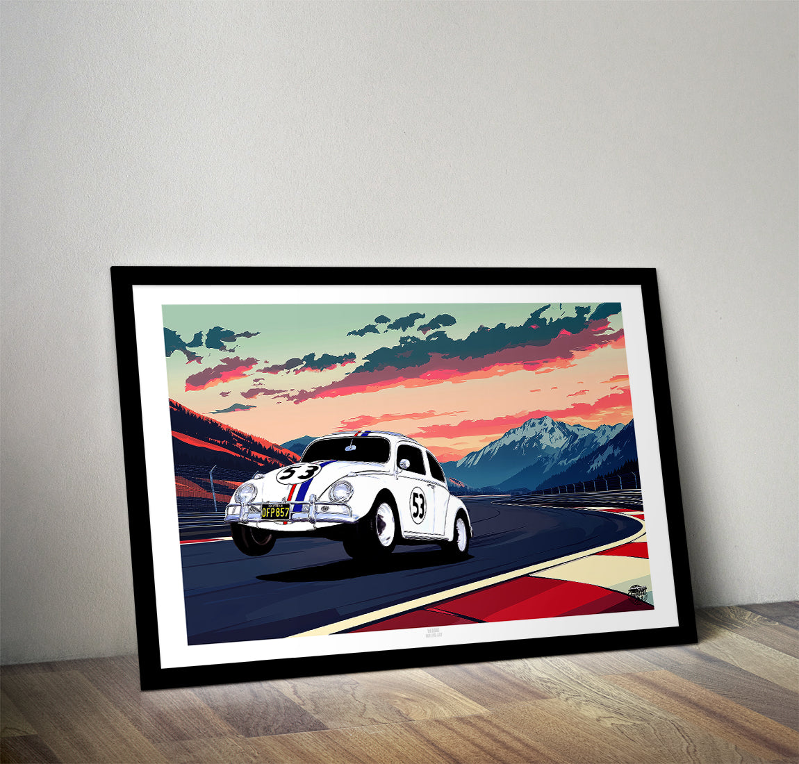 Herbie VW Beetle Print - Fueled.art