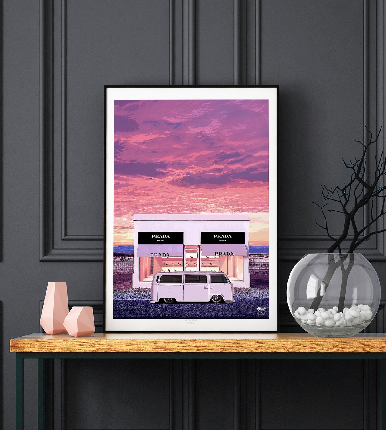 VW Campervan Print - Fueled.art