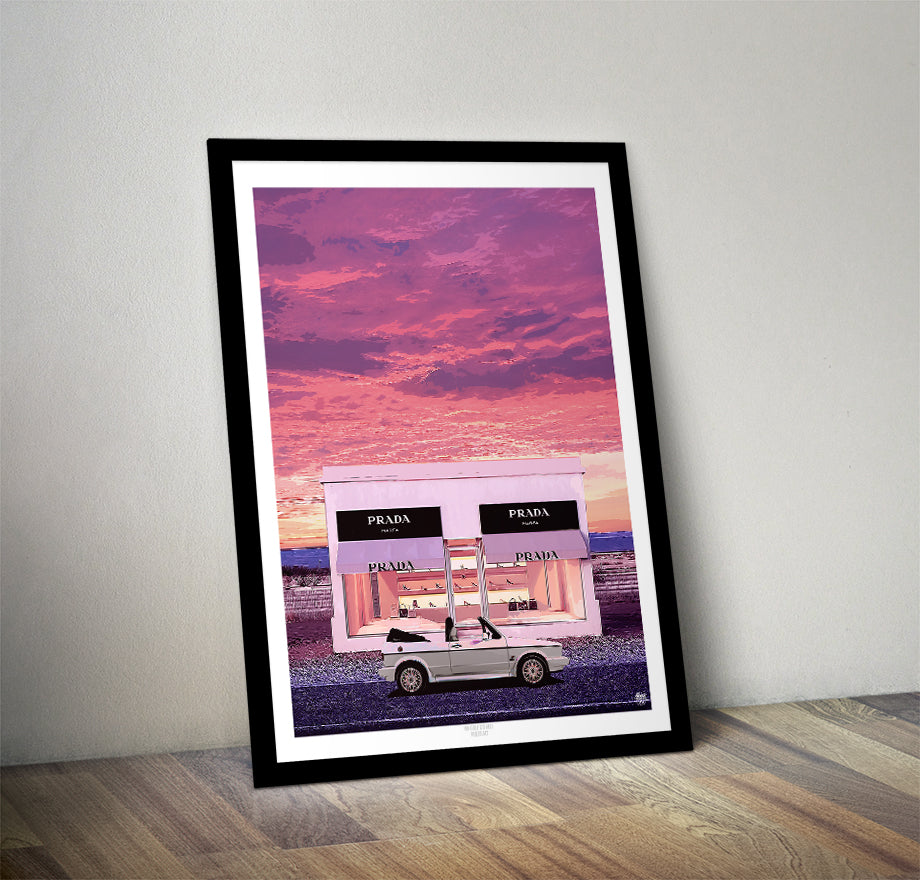 VW Golf GTI Mk1 Cabriolet Print - Fueled.art