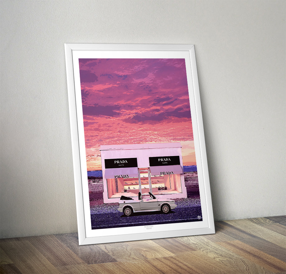 VW Golf GTI Mk1 Cabriolet Print - Fueled.art