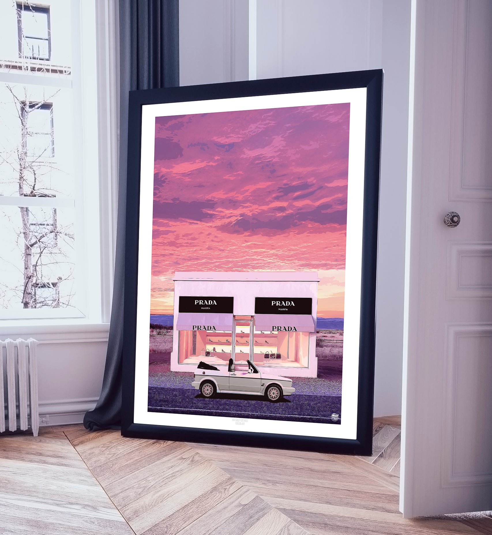 VW Golf GTI Mk1 Cabriolet Print - Fueled.art