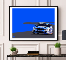 Load image into Gallery viewer, Jake Hill 2024 BMW 330e M-Sport BTCC Print - Fueled.art
