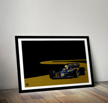 Lade das Bild in den Galerie-Viewer, Ayrton Senna 1985 Lotus 97T F1 Print - Fueled.art
