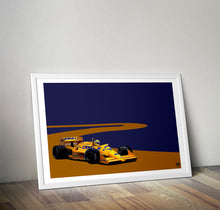 Load image into Gallery viewer, Ayrton Senna 1987 Lotus 99T F1 Print - Fueled.art
