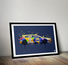 Lade das Bild in den Galerie-Viewer, Dan Rowbottom 2023 Ford Focus ST BTCC Print - Fueled.art
