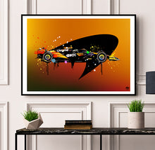 Cargar imagen en el visor de la galería, Lando Norris 2024 McLaren MCL38 F1 Print - Fueled.art
