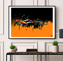 Charger l&#39;image dans la visionneuse de la galerie,Lando Norris 2024 McLaren MCL38 F1 Print - Fueled.art
