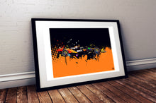 Load image into Gallery viewer, Lando Norris 2024 McLaren MCL38 F1 Print - Fueled.art
