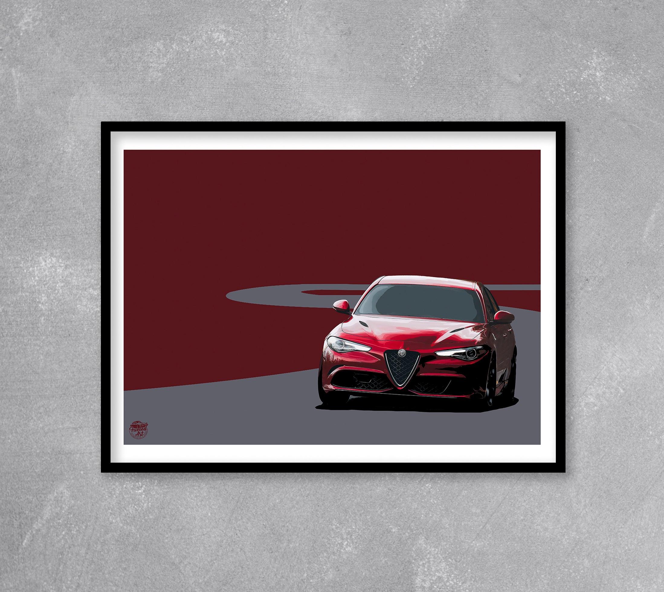 Alfa Romeo Giulia Quadrifoglio Print - Fueled.art