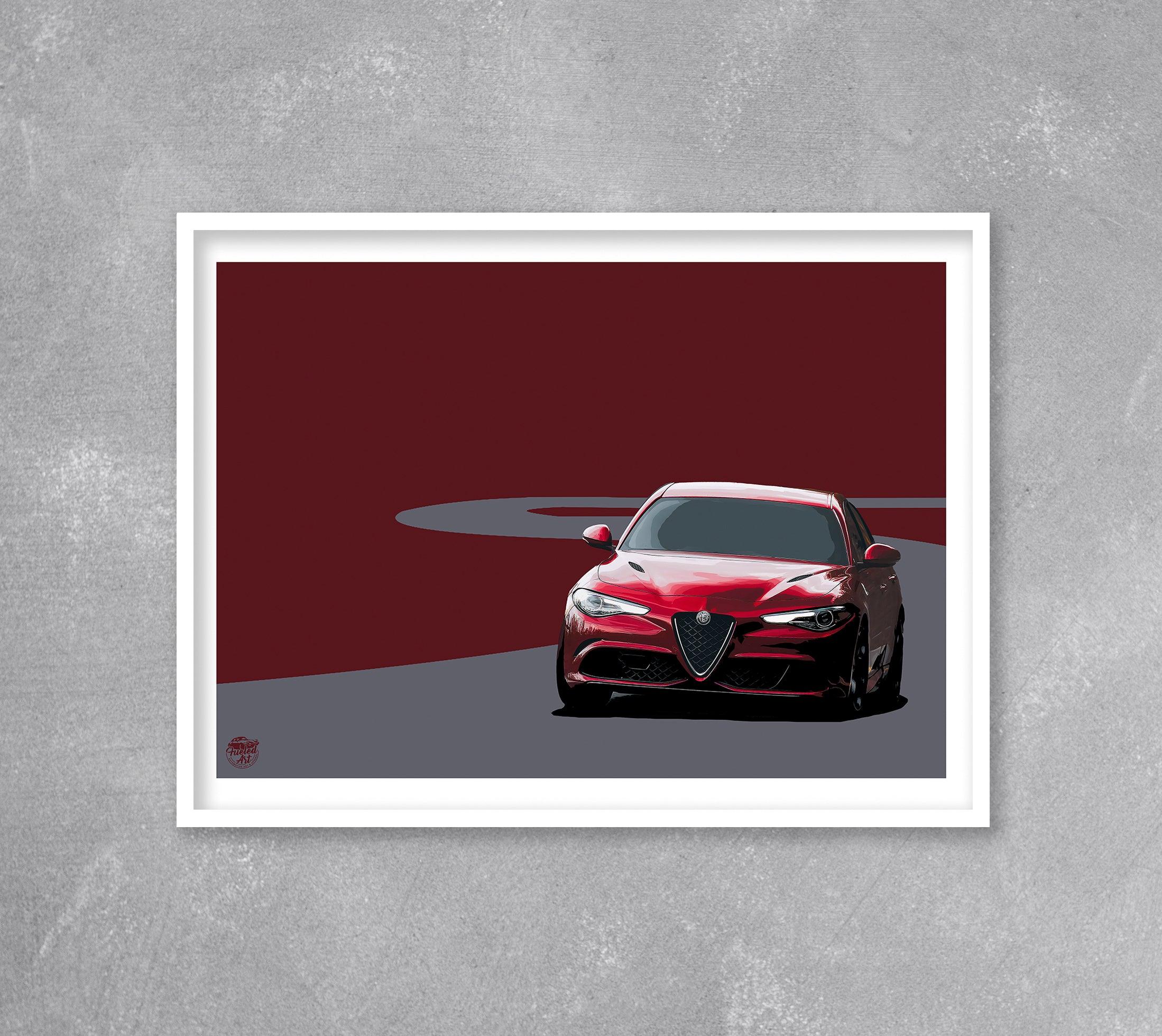 Alfa Romeo Giulia Quadrifoglio Print - Fueled.art