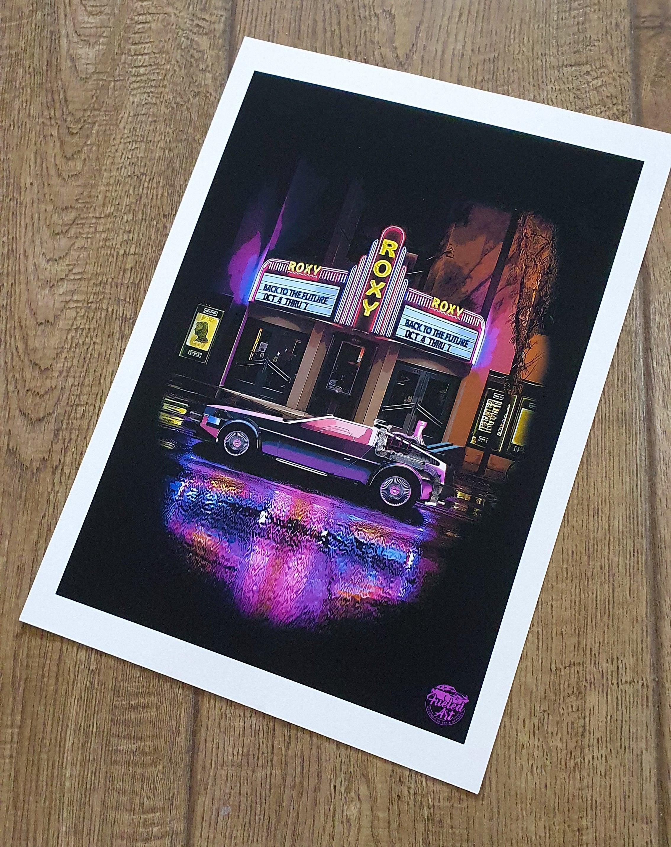 Back to the Future Delorean Print - Fueled.art