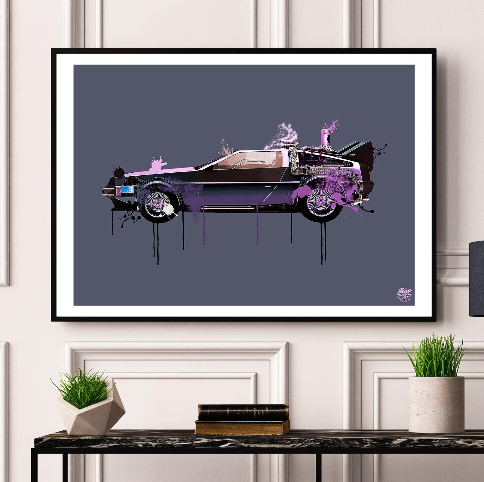 Back to the Future Delorean Print - Fueled.art