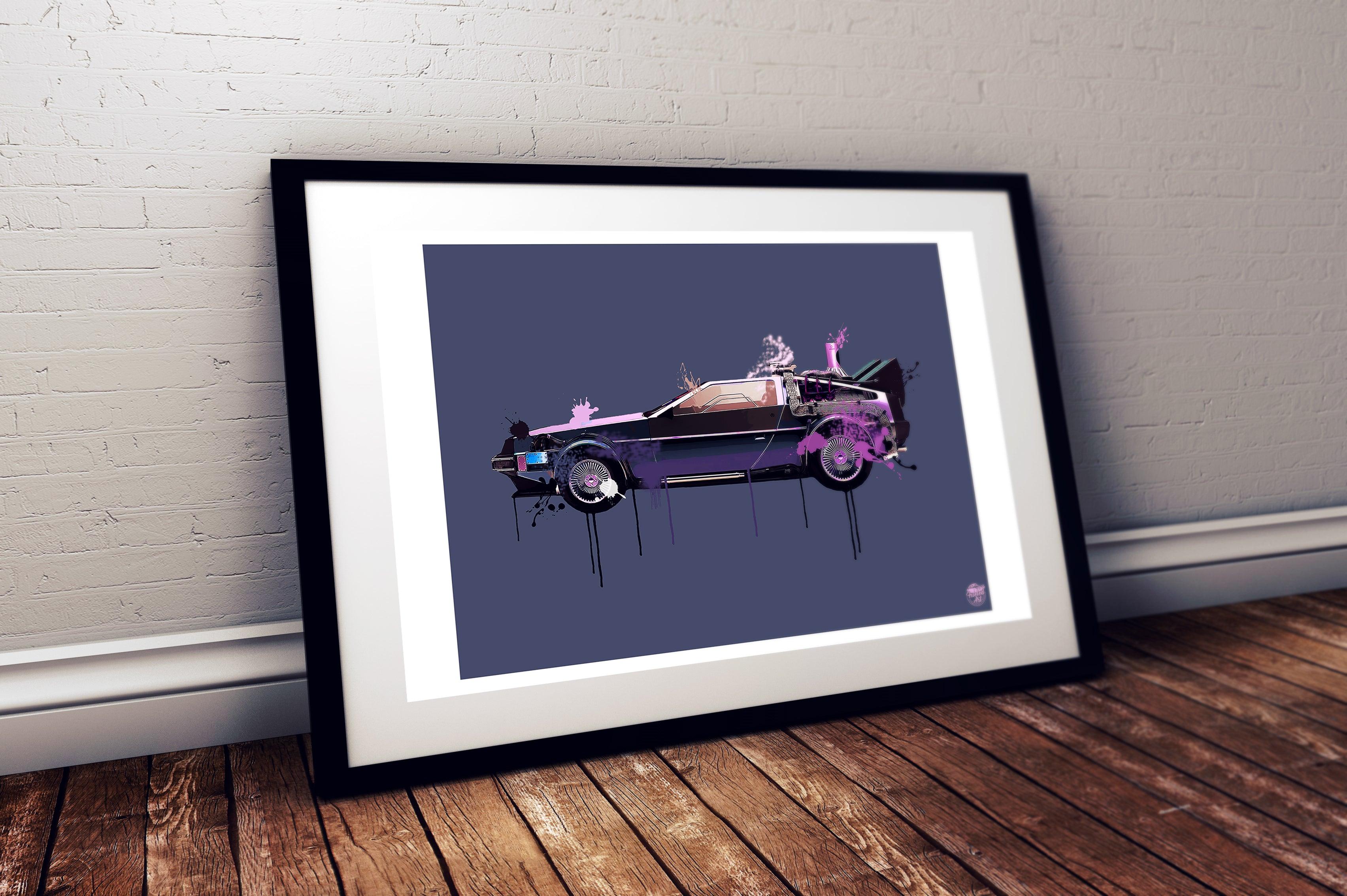 Back to the Future Delorean Print - Fueled.art