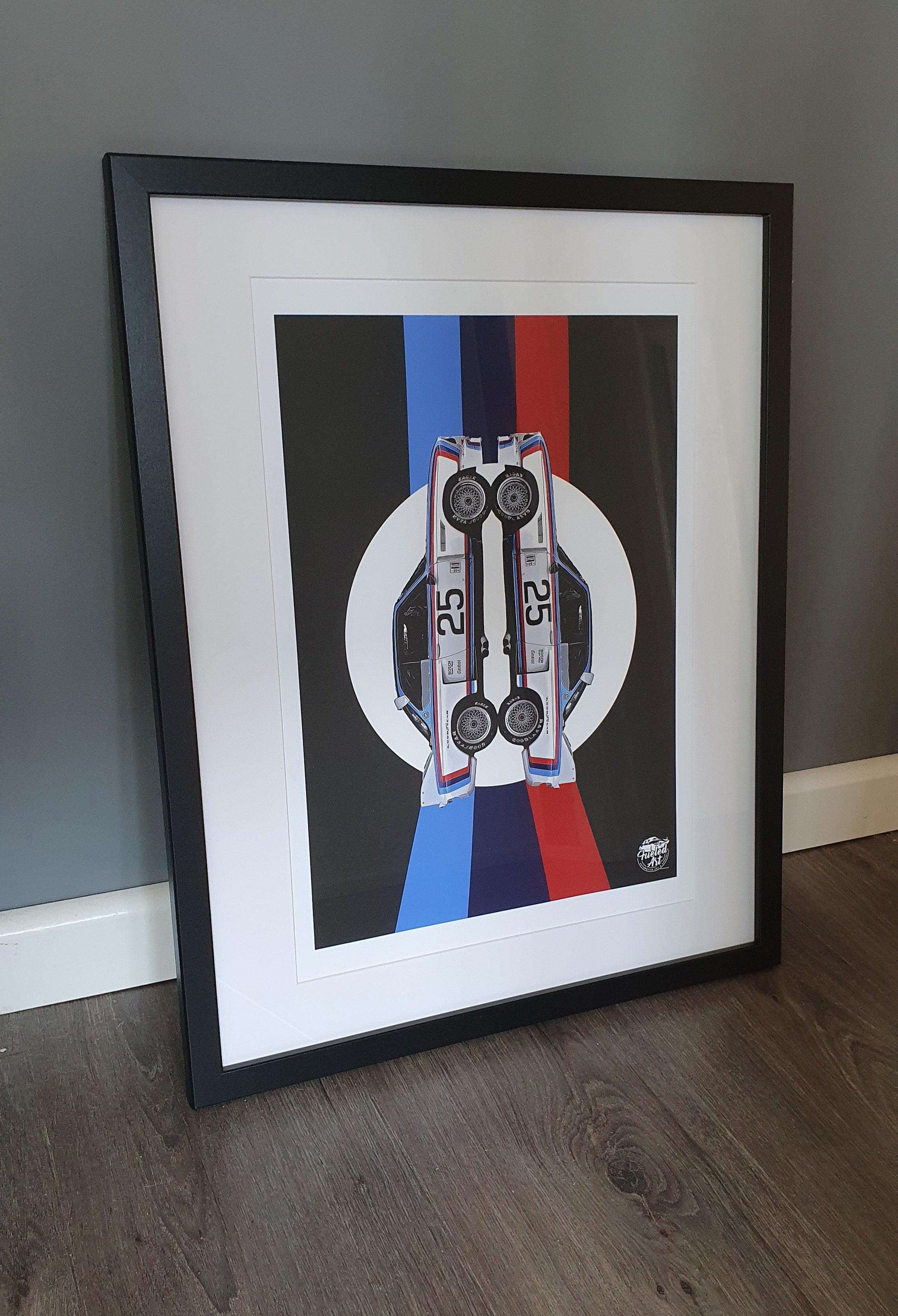 BMW CSL Print - Black - Fueled.art