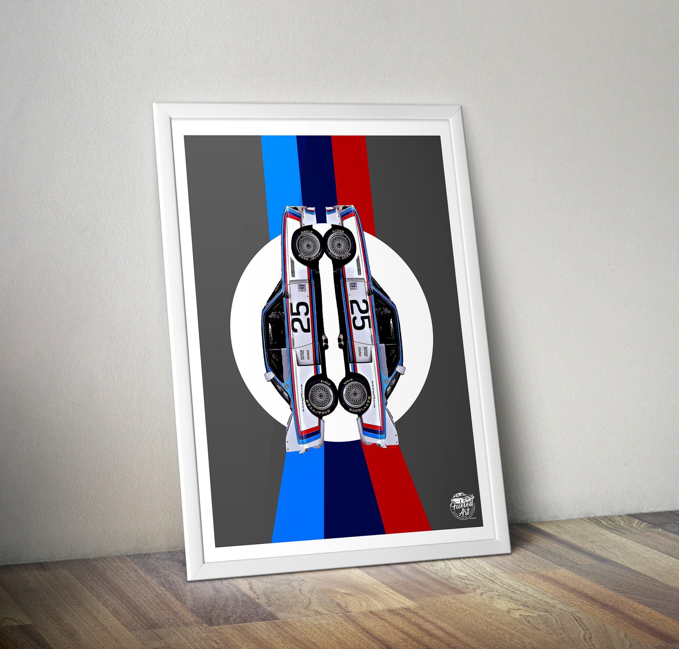 BMW CSL Print - Grey - Fueled.art