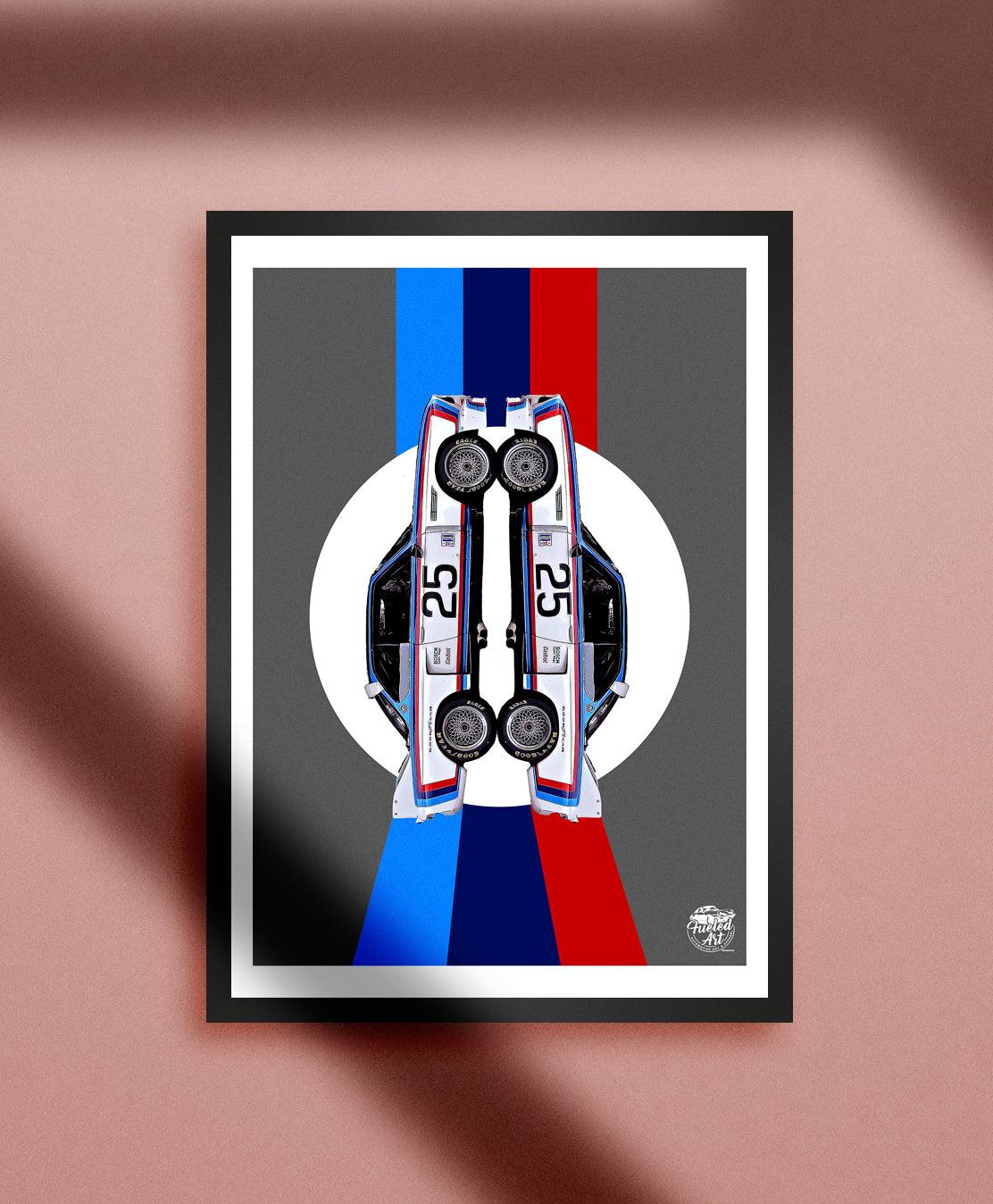 BMW CSL Print - Grey - Fueled.art