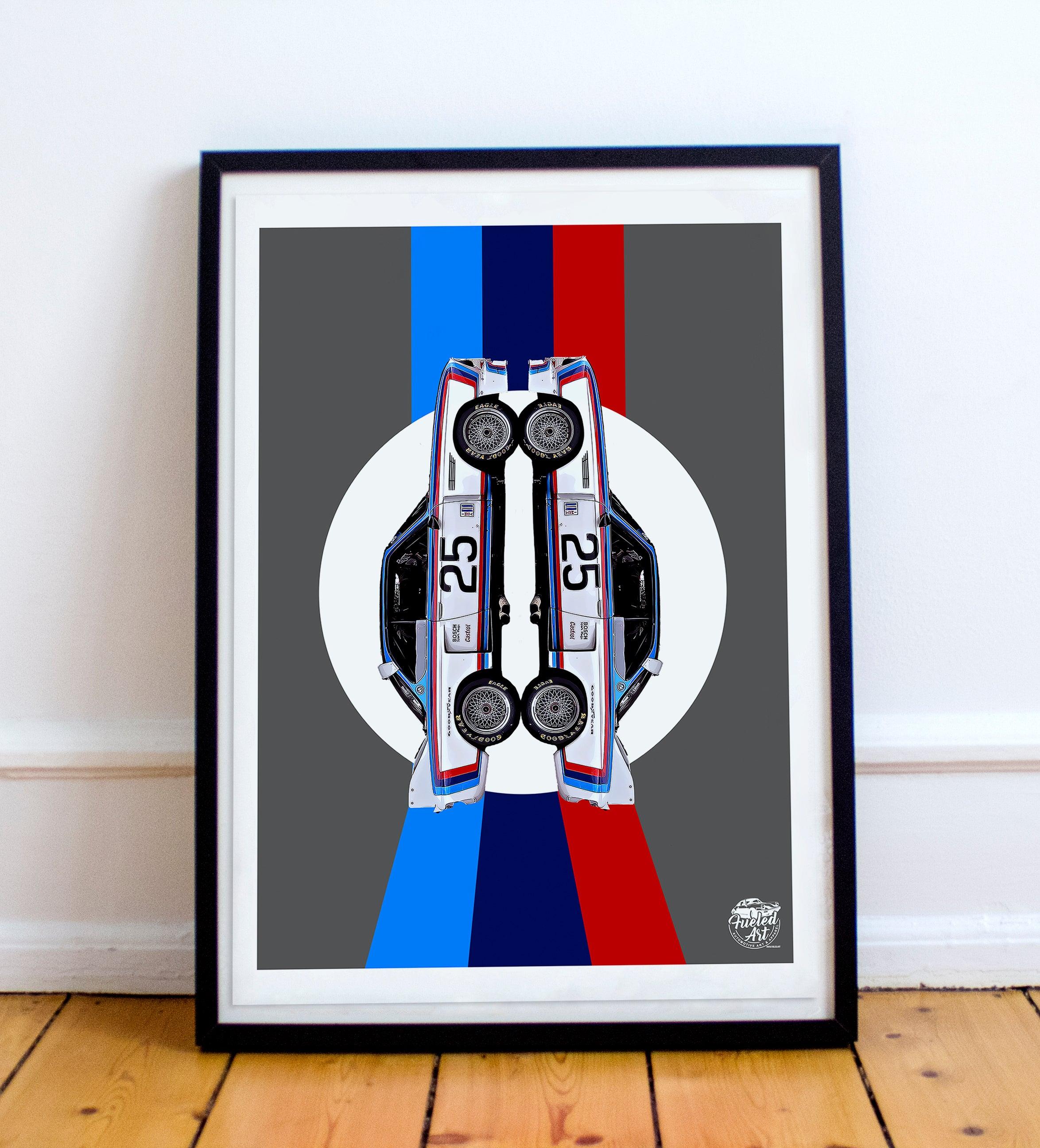 BMW CSL Print - Grey - Fueled.art