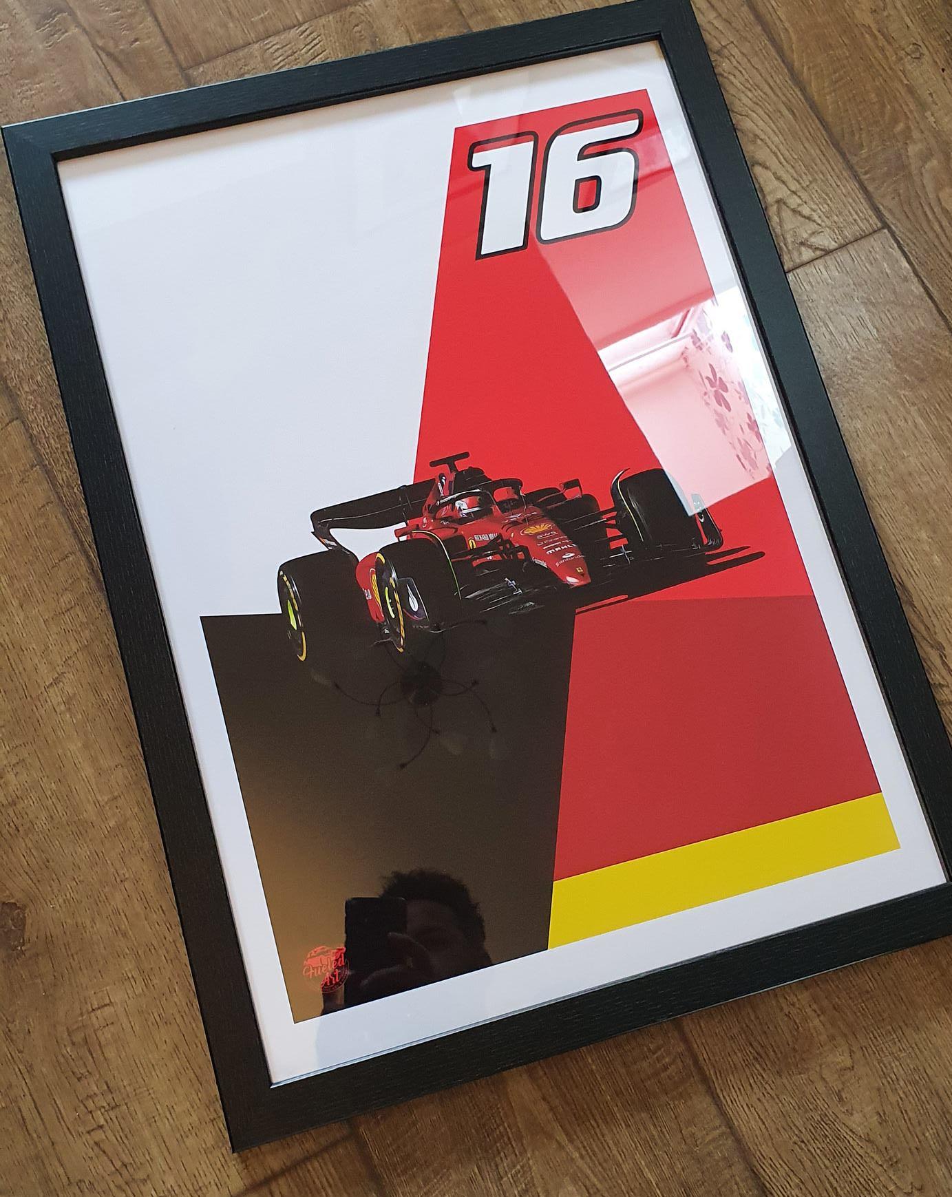 Charles Leclerc 2022 Ferrari F1 Print - Fueled.art