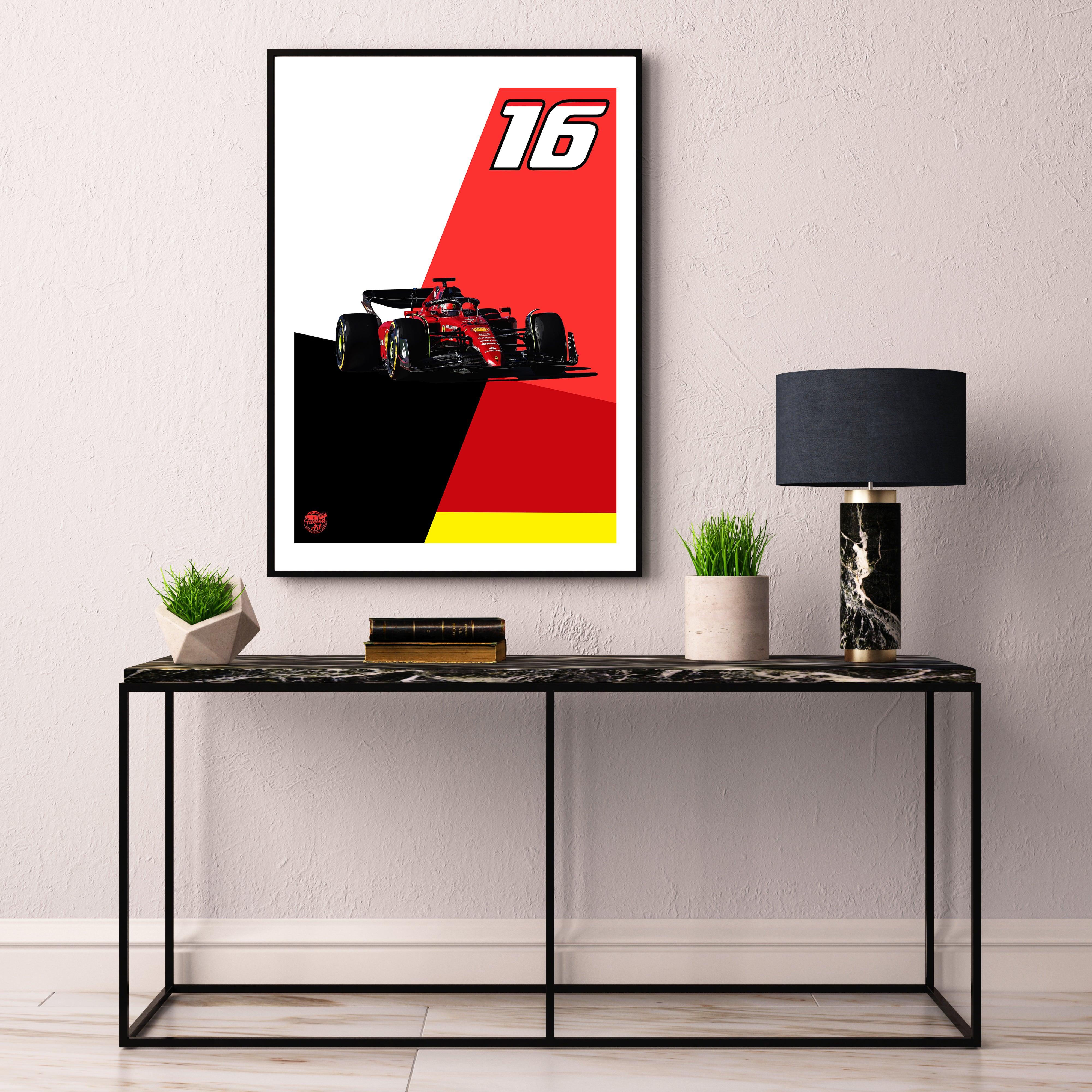 Charles Leclerc 2022 Ferrari F1 Print - Fueled.art