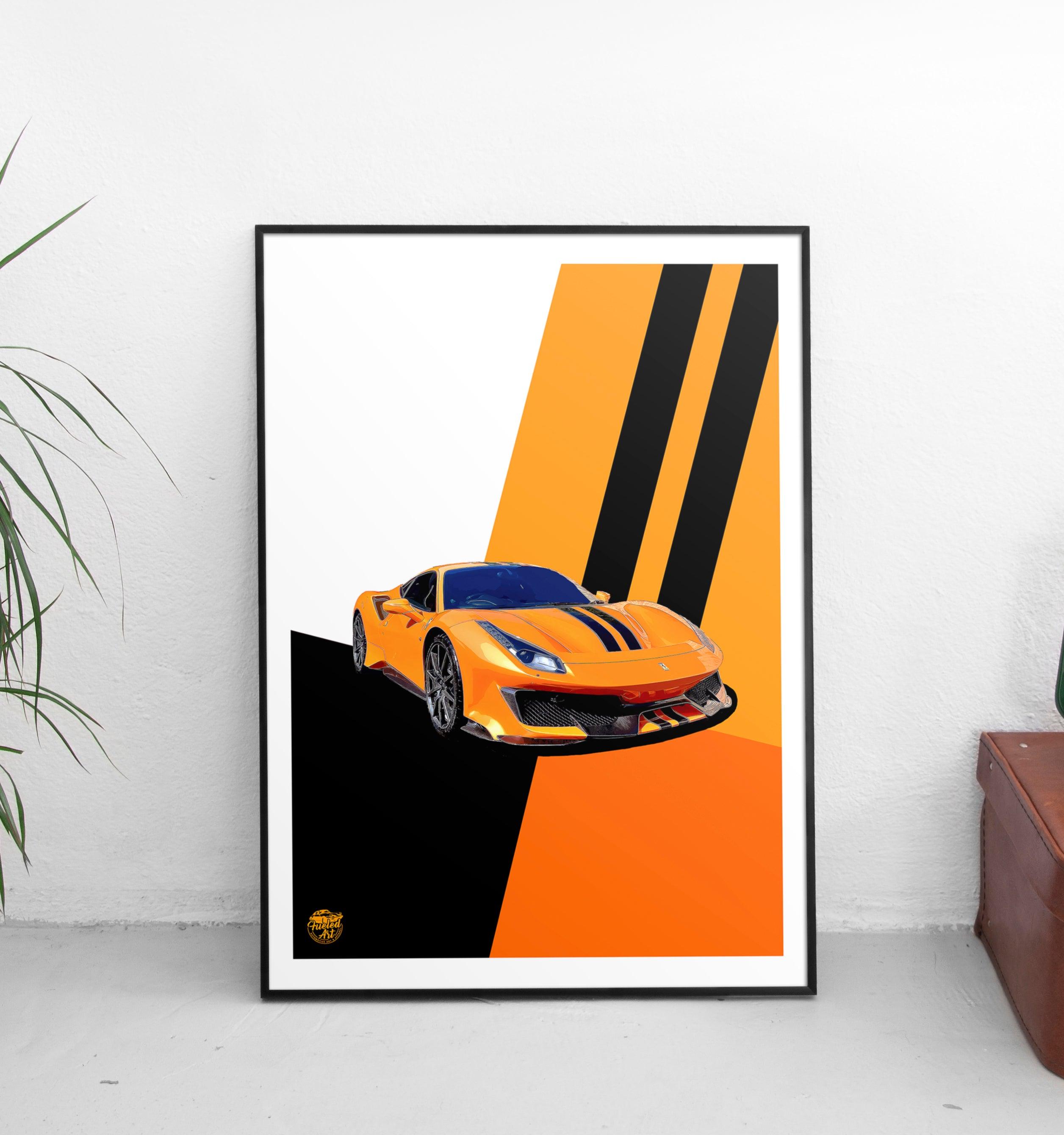 Ferrari 488 Pista Print - Fueled.art