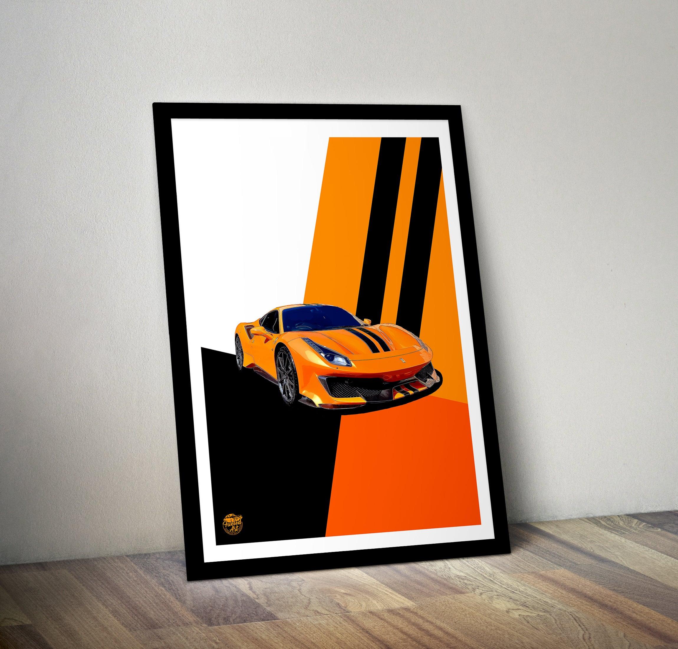 Ferrari 488 Pista Print - Fueled.art