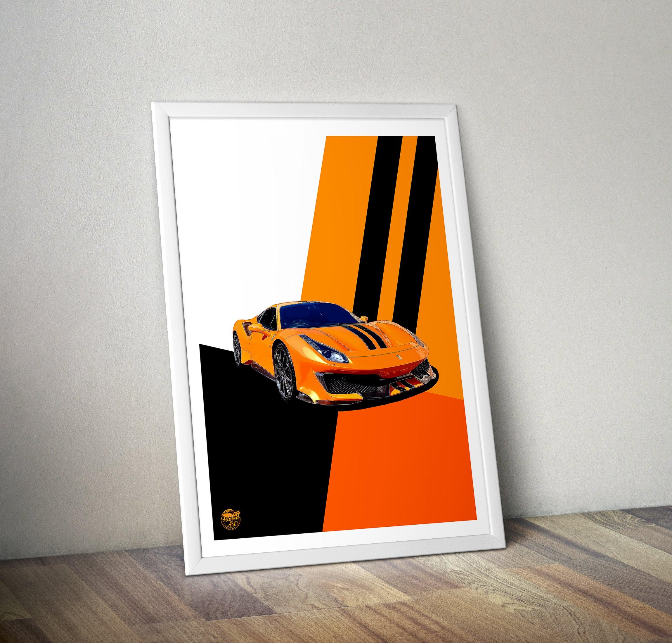 Ferrari 488 Pista Print - Fueled.art