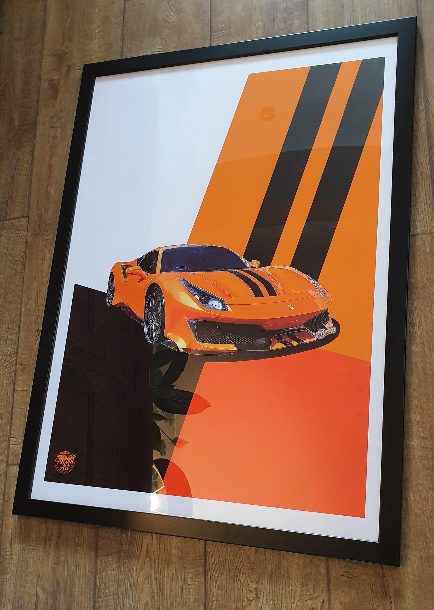 Ferrari 488 Pista Print - Fueled.art