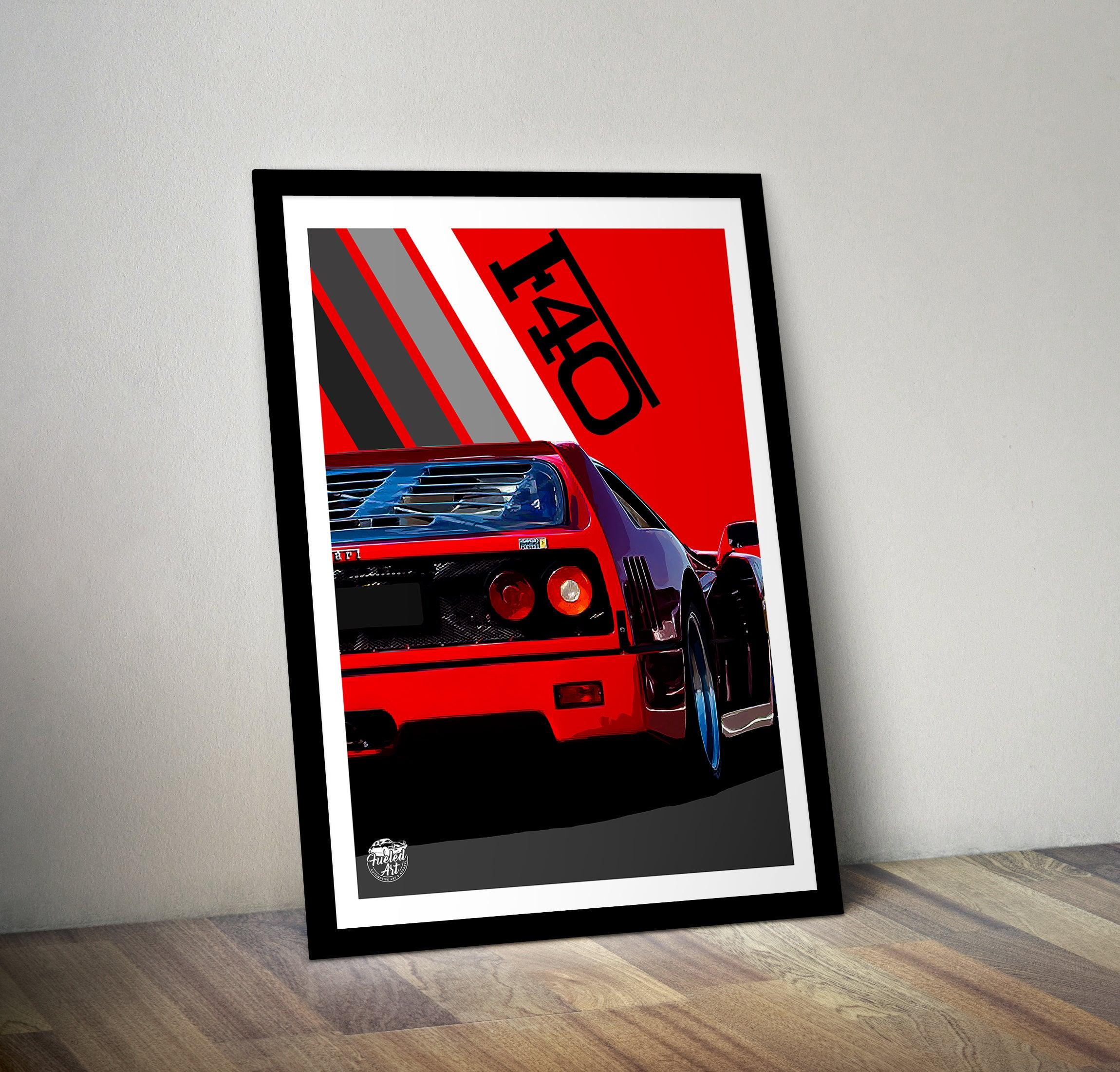 Ferrari F40 Print - Fueled.art