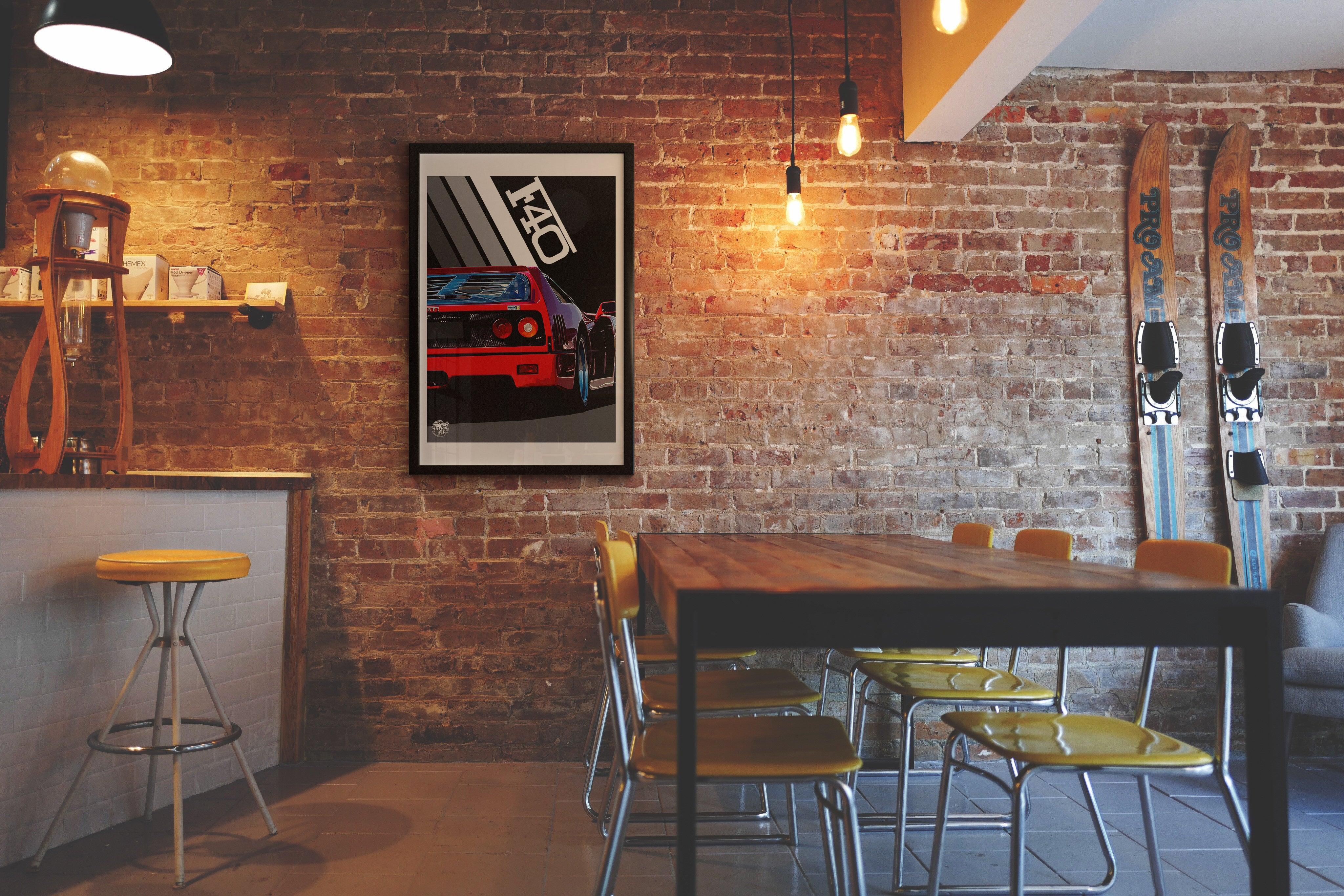 Ferrari F40 Print - Fueled.art