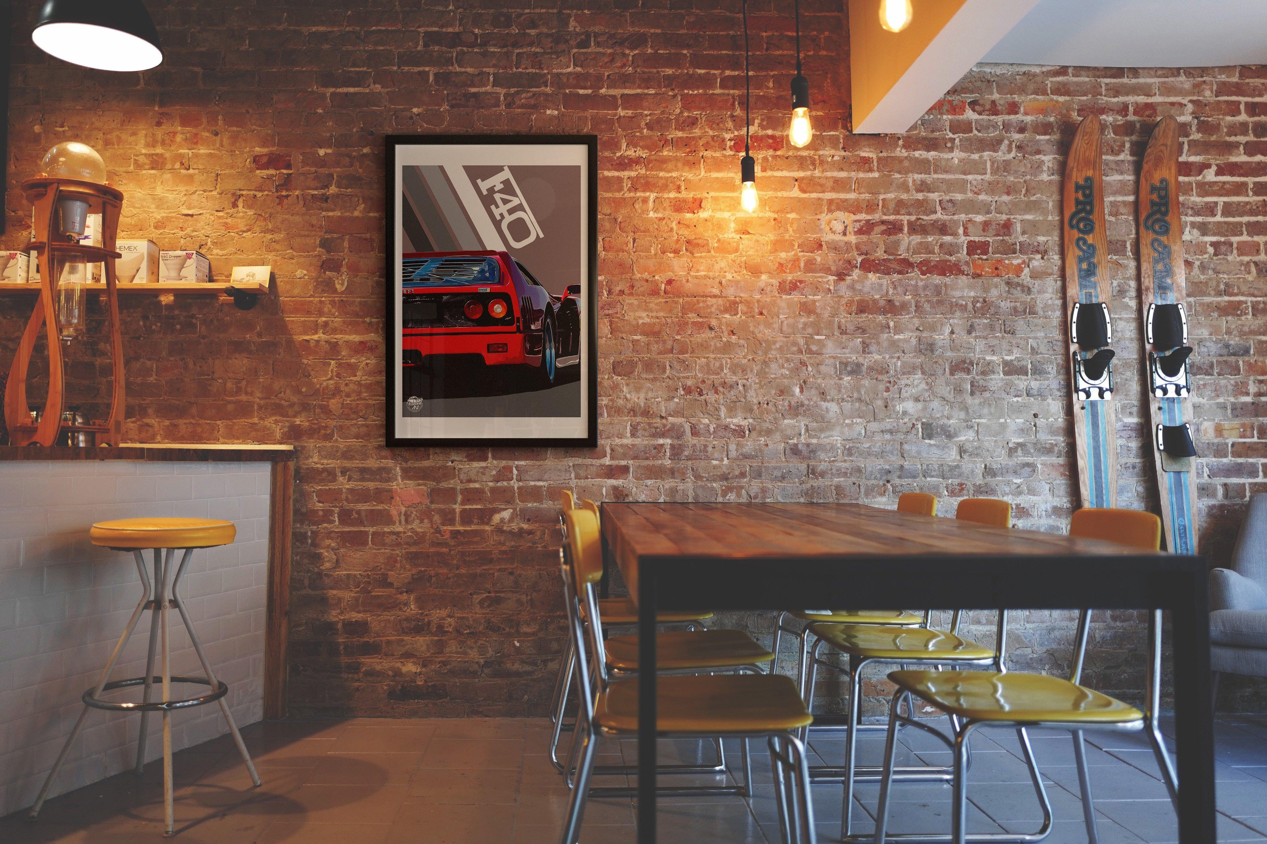 Ferrari F40 Print - Fueled.art