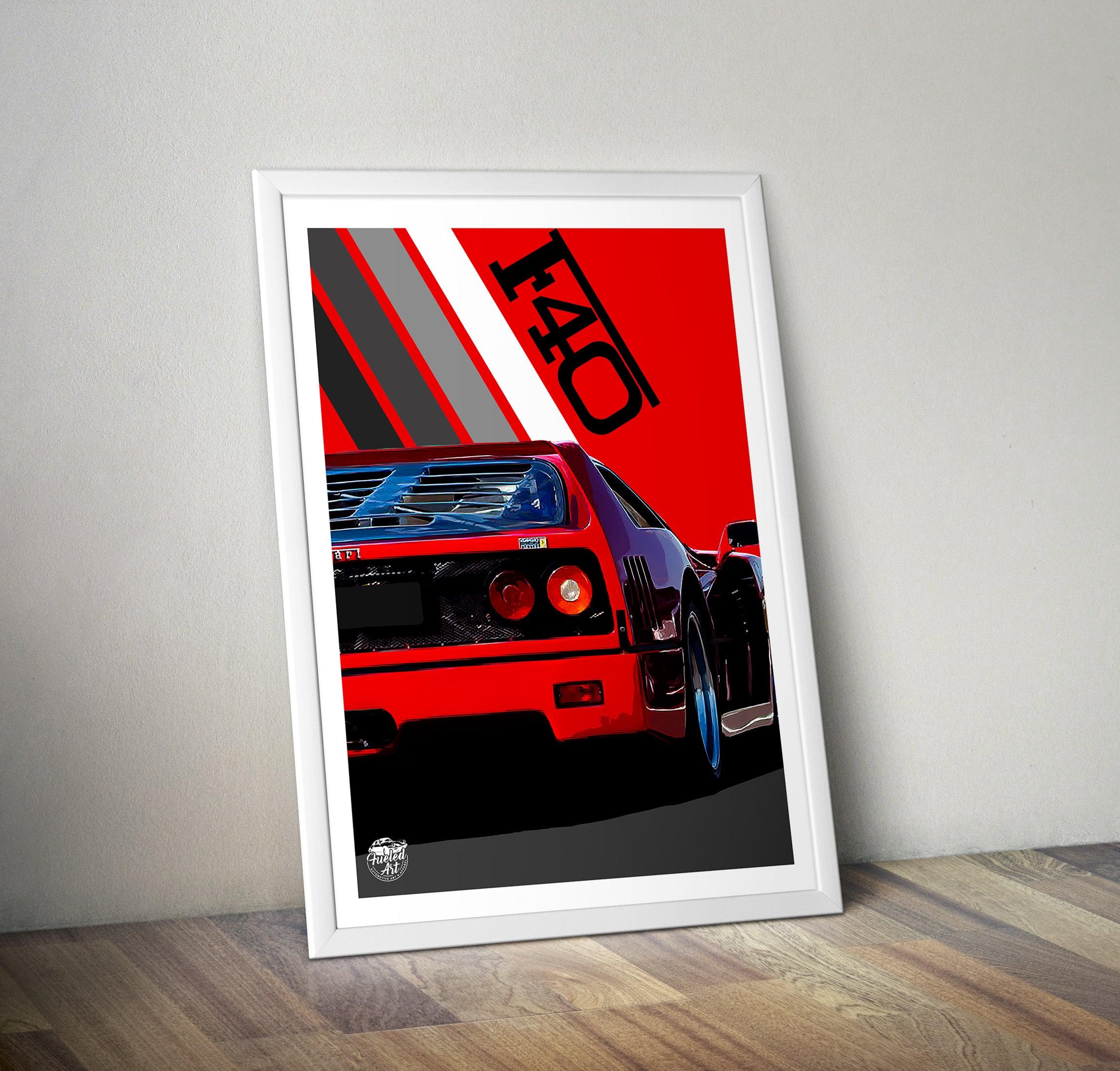 Ferrari F40 Print - Fueled.art