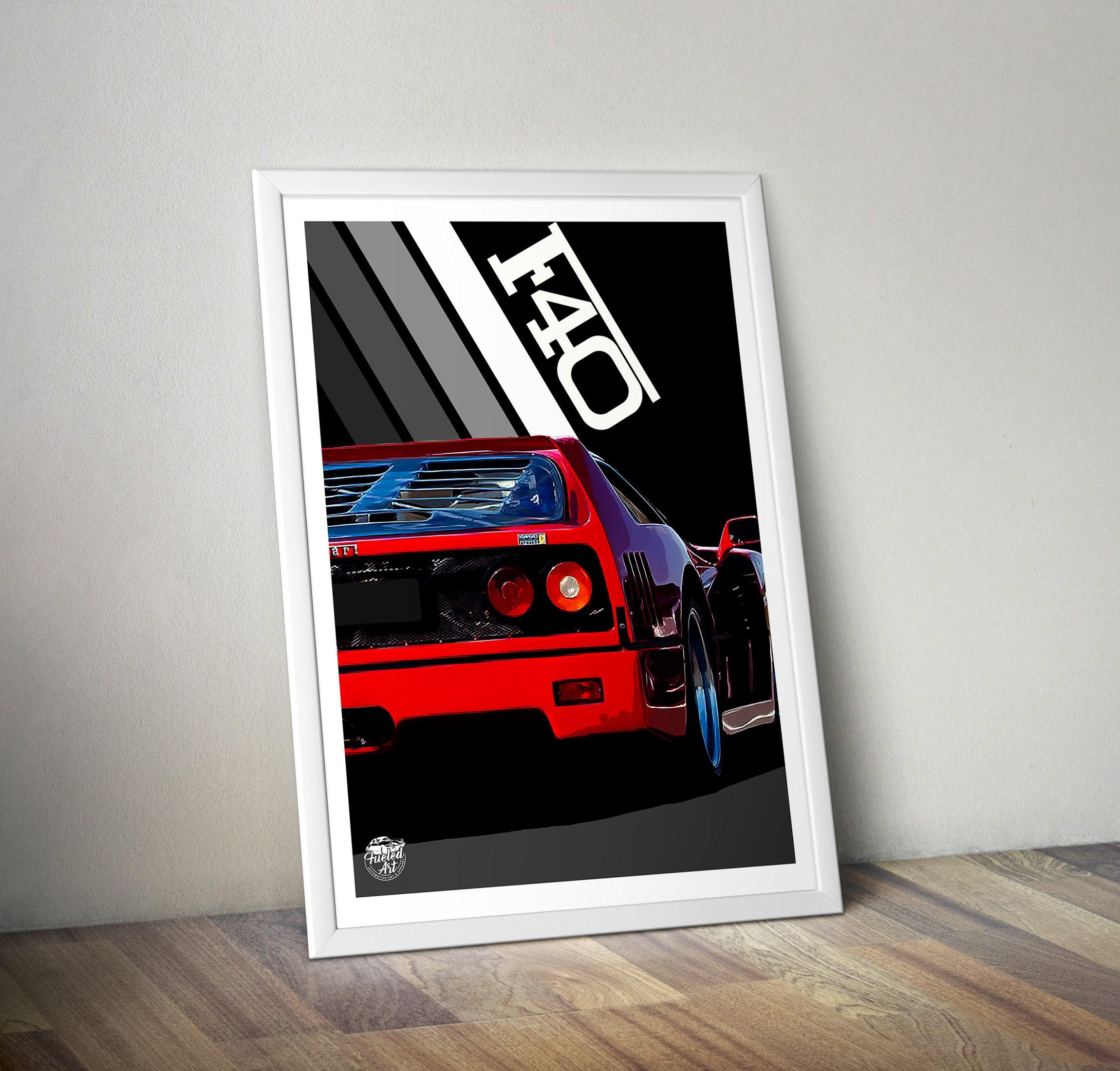 Ferrari F40 Print - Fueled.art