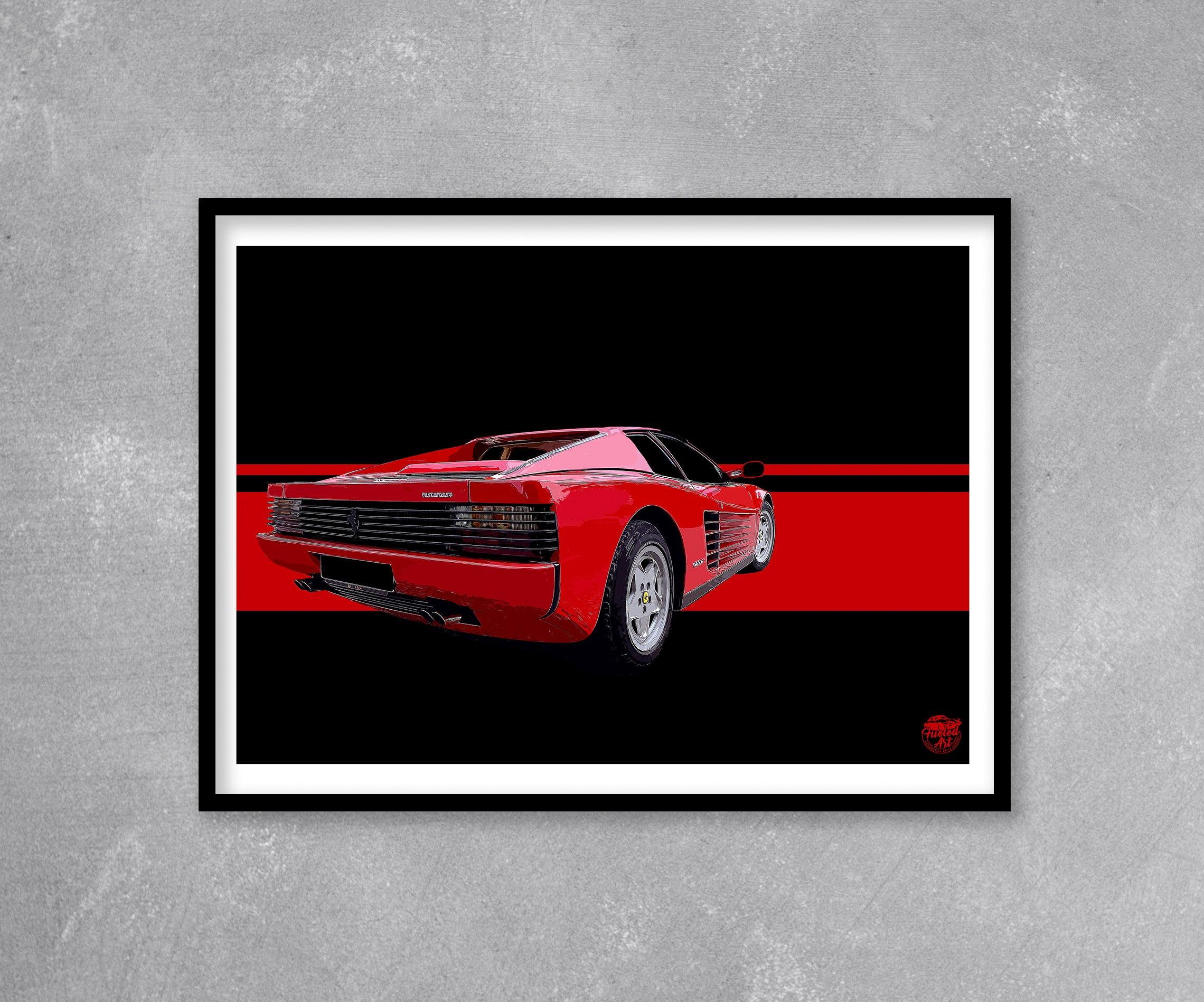 Ferrari Testarossa Print - Fueled.art