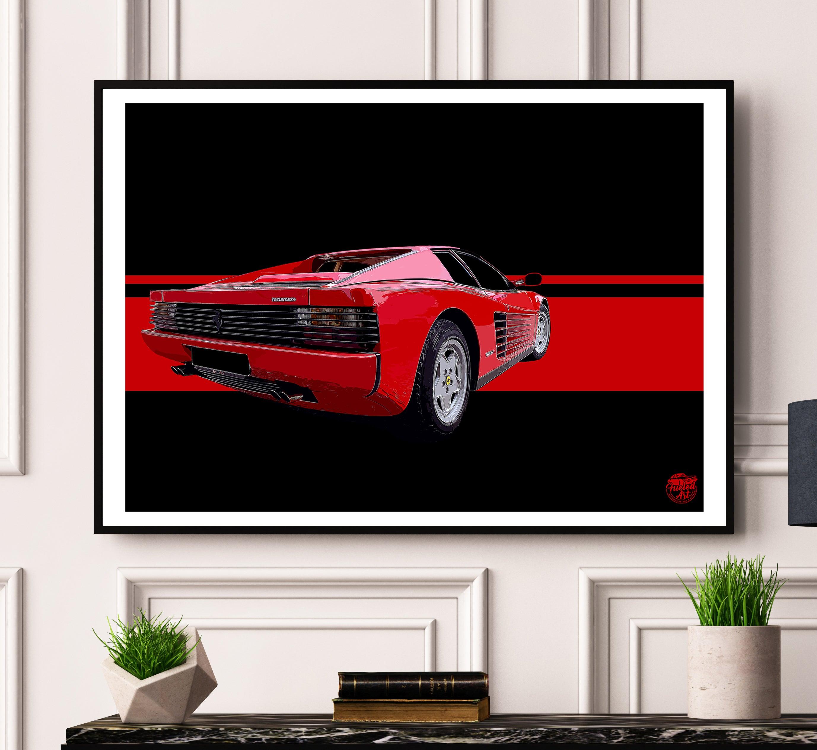 Ferrari Testarossa Print - Fueled.art